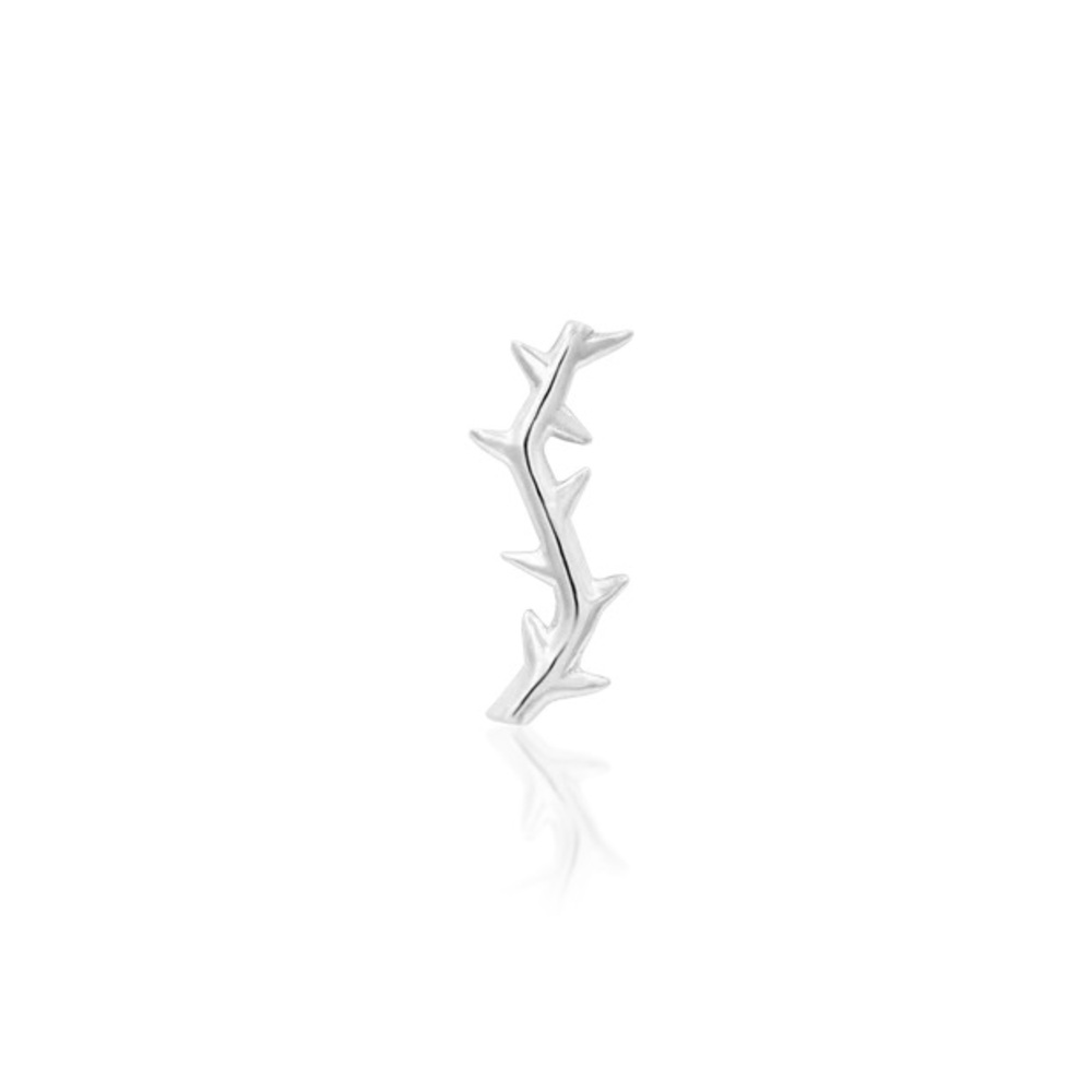 Junipurr Jewelry Thorn Threadless End in White Gold